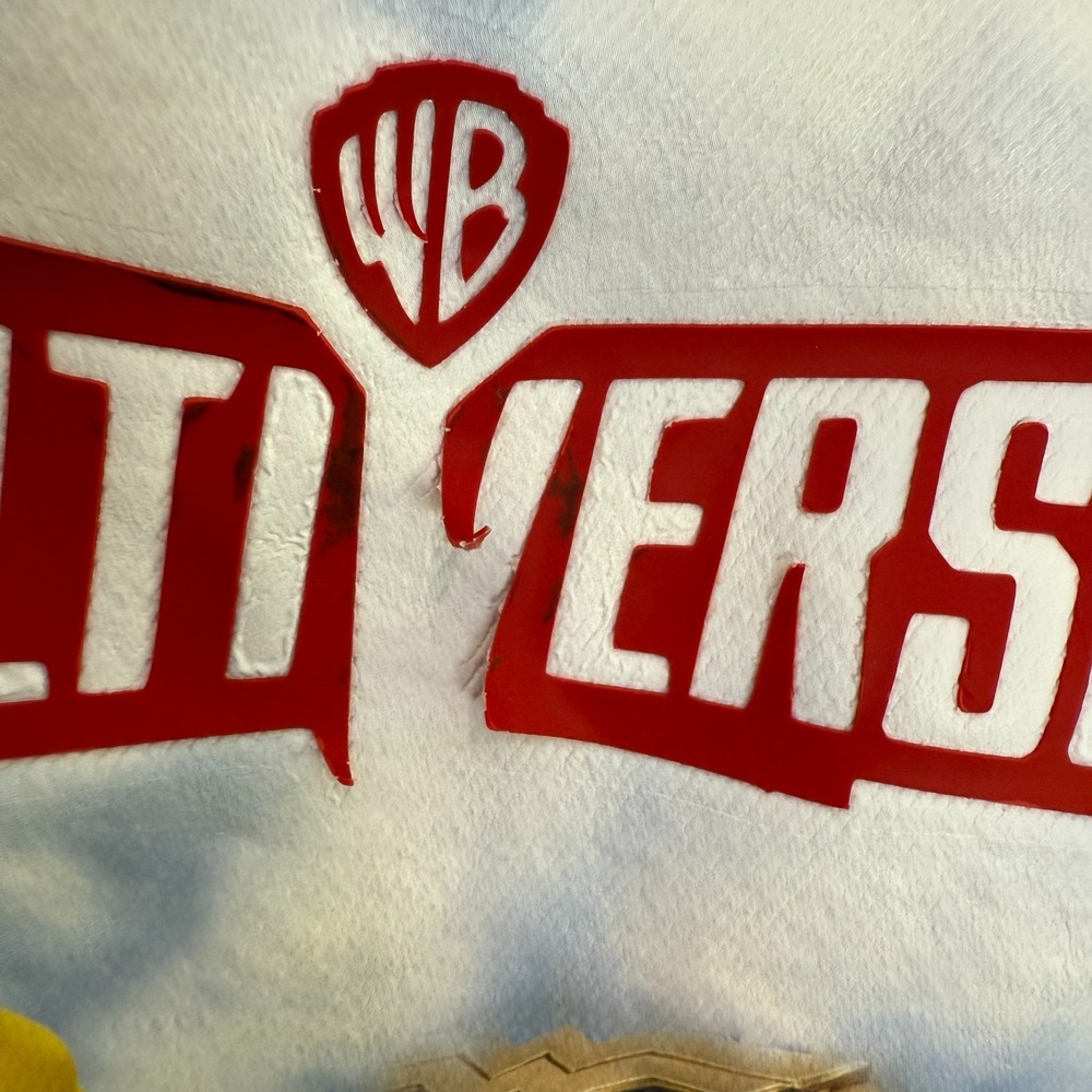 WB Multiversus‎ Denim Varsity Jacket Men Large Game Official Merch Gaming RARE - Picture 10 of 14